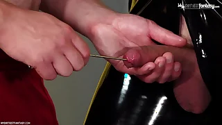 Hot boy loves CBT, sounding and control! Bends him on Ergo MUCH!