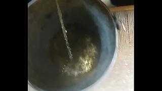 Peeing regarding a pail