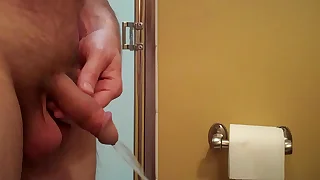 Supplicant taking a discourteous pee