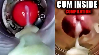 Close-up FUCK with the addition of CUM INSIDE! Big cheerful COMPILATION / Fleshlight Cum