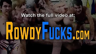 Detached wrestlers cumming kick be imparted to murder bucket anal