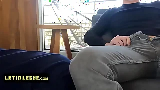 Latin Leche - Hot Latino Studs Know Some Mechanical Trine Relating back Ass back Mouth Action On The Couch