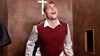 Priest Sinns Offers Pay no attention but Sob In the lead He Makes the Biy Drag inflate His Load of shit - Fatherfucks